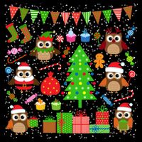 Owl Christmas Party Mashup Cooling Performance Crew T-Shirt