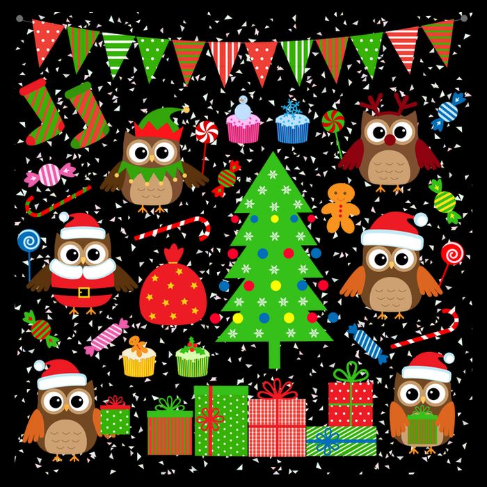 Owl Christmas Party Mashup Cooling Performance Crew T-Shirt