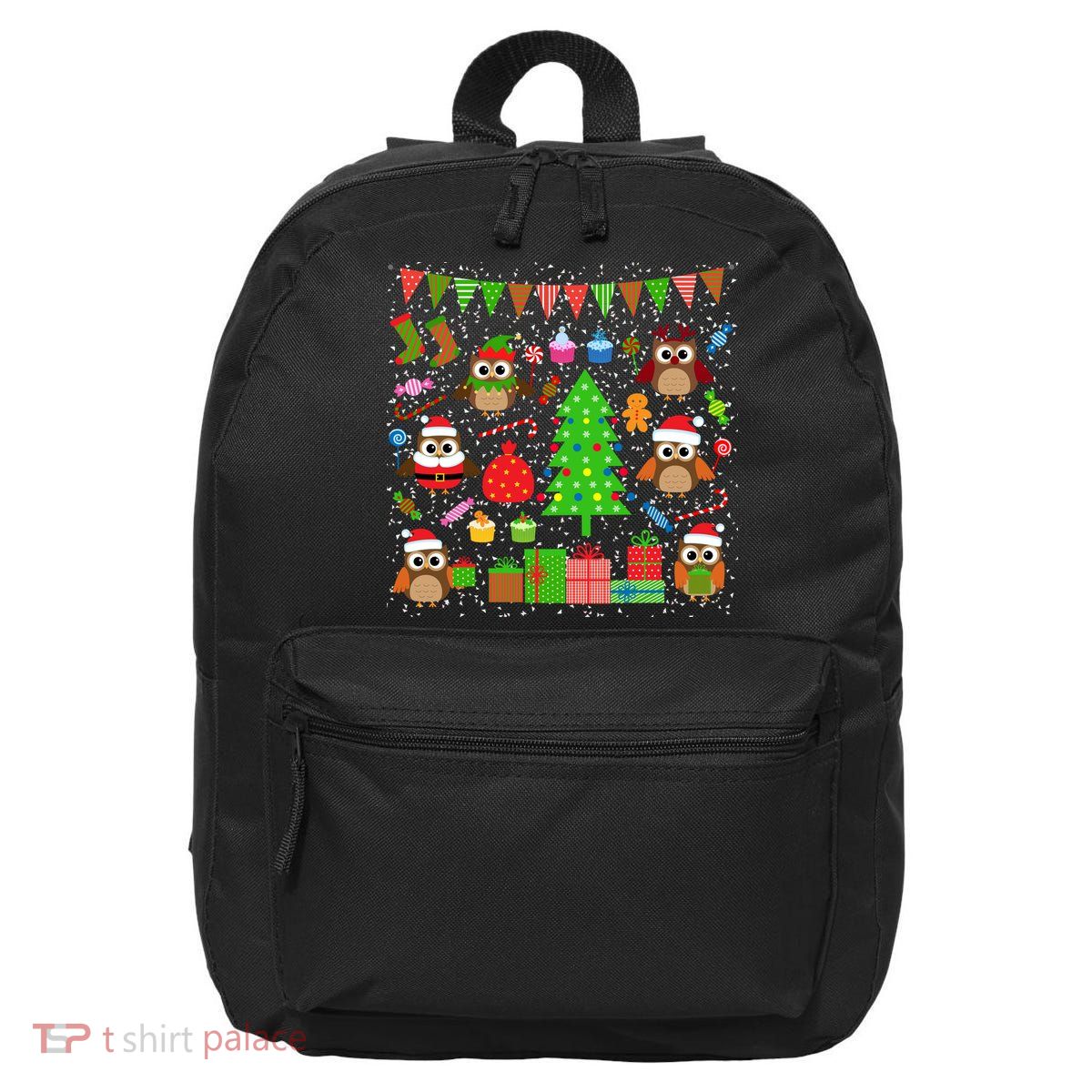 Owl Christmas Party Mashup 16 in Basic Backpack