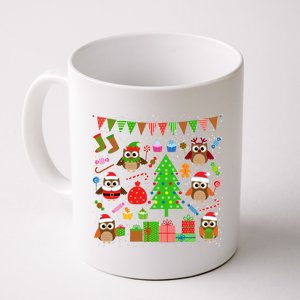 Owl Christmas Party Mashup Coffee Mug