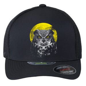 Owl Moon Light Flexfit Unipanel Trucker Cap