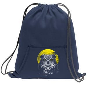 Owl Moon Light Sweatshirt Cinch Pack Bag