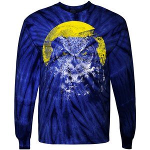 Owl Moon Light Tie-Dye Long Sleeve Shirt