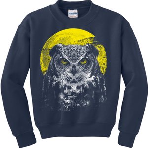 Owl Moon Light Kids Sweatshirt