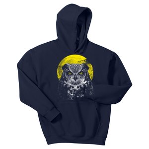 Owl Moon Light Kids Hoodie