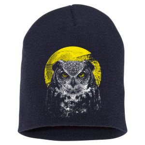 Owl Moon Light Short Acrylic Beanie