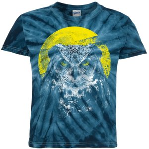 Owl Moon Light Kids Tie-Dye T-Shirt