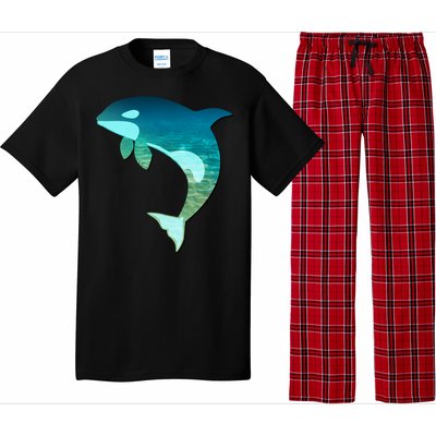 Orca Whale Lovers Silhouette Earth Day And Ocean Week Gift Pajama Set