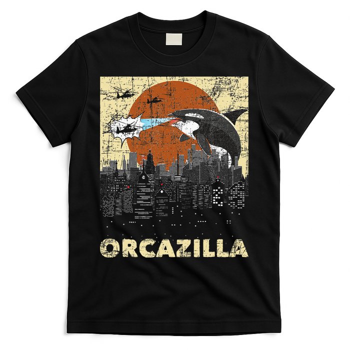 Orcazilla Whale Lover Ocean Marine Biologist Whales T-Shirt