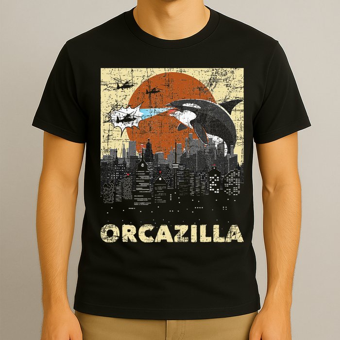 Orcazilla Whale Lover Ocean Marine Biologist Whales T-Shirt