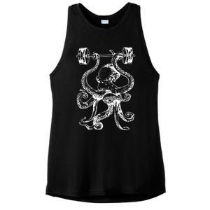 Octopus Weight Lifting Fitness Gym Workout Ladies PosiCharge Tri-Blend Wicking Tank