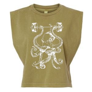 Octopus Weight Lifting Fitness Gym Workout Garment-Dyed Women's Muscle Tee