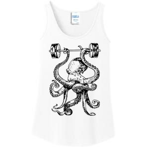 Octopus Weight Lifting Fitness Gym Workout Ladies Essential Tank