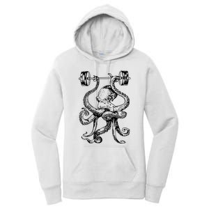 Octopus Weight Lifting Fitness Gym Workout Women's Pullover Hoodie