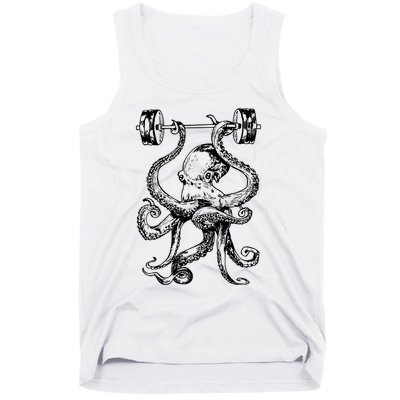 Octopus Weight Lifting Fitness Gym Workout Tank Top