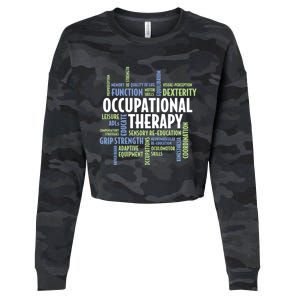 Ot Words Meaningful Gift Ot Month Gift For Occupational Therapist Gift Cropped Pullover Crew