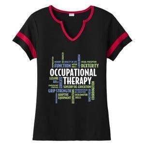 Ot Words Meaningful Gift Ot Month Gift For Occupational Therapist Gift Ladies Halftime Notch Neck Tee