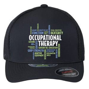 Ot Words Meaningful Gift Ot Month Gift For Occupational Therapist Gift Flexfit Unipanel Trucker Cap