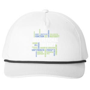 Ot Words Meaningful Gift Ot Month Gift For Occupational Therapist Gift Snapback Five-Panel Rope Hat