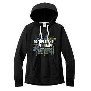 Ot Words Meaningful Gift Ot Month Gift For Occupational Therapist Gift Women's Fleece Hoodie