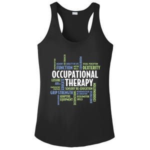 Ot Words Meaningful Gift Ot Month Gift For Occupational Therapist Gift Ladies PosiCharge Competitor Racerback Tank