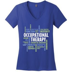 Ot Words Meaningful Gift Ot Month Gift For Occupational Therapist Gift Women's V-Neck T-Shirt