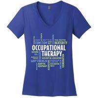 Ot Words Meaningful Gift Ot Month Gift For Occupational Therapist Gift Women's V-Neck T-Shirt