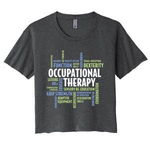 Ot Words Meaningful Gift Ot Month Gift For Occupational Therapist Gift Women's Crop Top Tee