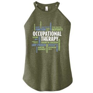 Ot Words Meaningful Gift Ot Month Gift For Occupational Therapist Gift Women's Perfect Tri Rocker Tank