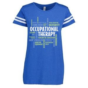 Ot Words Meaningful Gift Ot Month Gift For Occupational Therapist Gift Enza Ladies Jersey Football T-Shirt