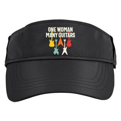 One Woman Many Guitars Romantic Guitarist Adult Drive Performance Visor