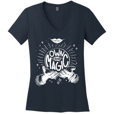 Own Your Magic Women's V-Neck T-Shirt