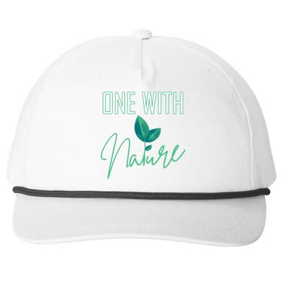 One With Nature And Climate Change Gift Snapback Five-Panel Rope Hat