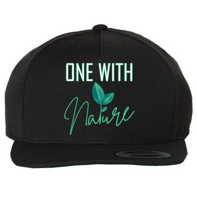 One With Nature And Climate Change Gift Wool Snapback Cap