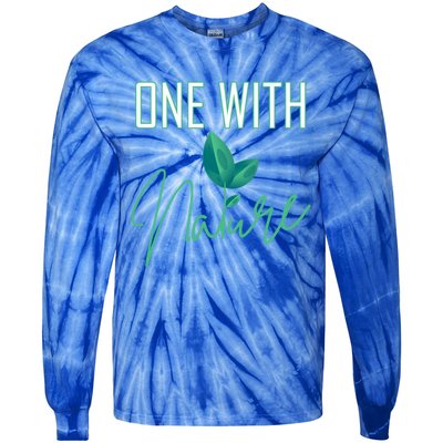 One With Nature And Climate Change Gift Tie-Dye Long Sleeve Shirt