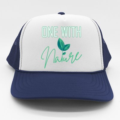 One With Nature And Climate Change Gift Trucker Hat