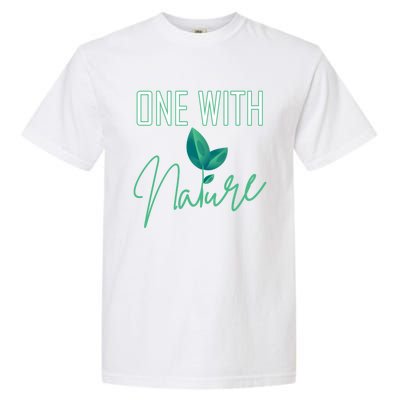 One With Nature And Climate Change Gift Garment-Dyed Heavyweight T-Shirt