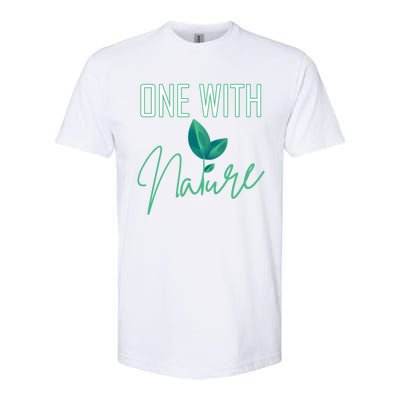 One With Nature And Climate Change Gift Softstyle CVC T-Shirt