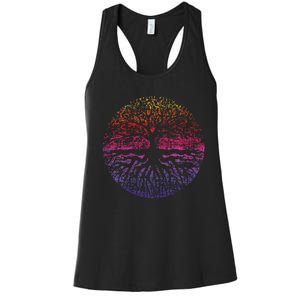 Outdoor Wildlife Nature Tree Leaves Forest Women's Racerback Tank