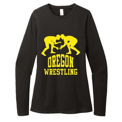 Oregon Wrestling Womens CVC Long Sleeve Shirt