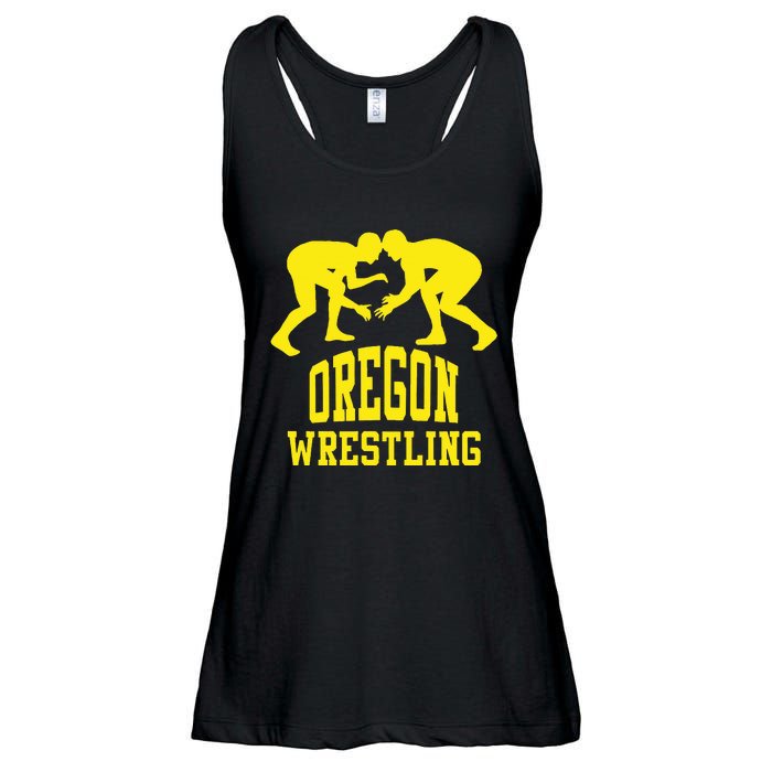 Oregon Wrestling Ladies Essential Flowy Tank