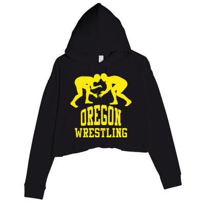 Oregon Wrestling Crop Fleece Hoodie