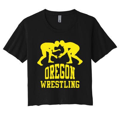 Oregon Wrestling Women's Crop Top Tee