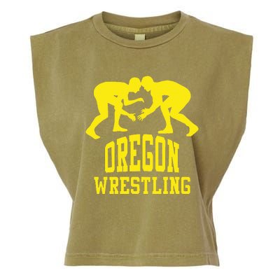 Oregon Wrestling Garment-Dyed Women's Muscle Tee