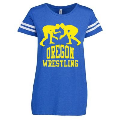 Oregon Wrestling Enza Ladies Jersey Football T-Shirt