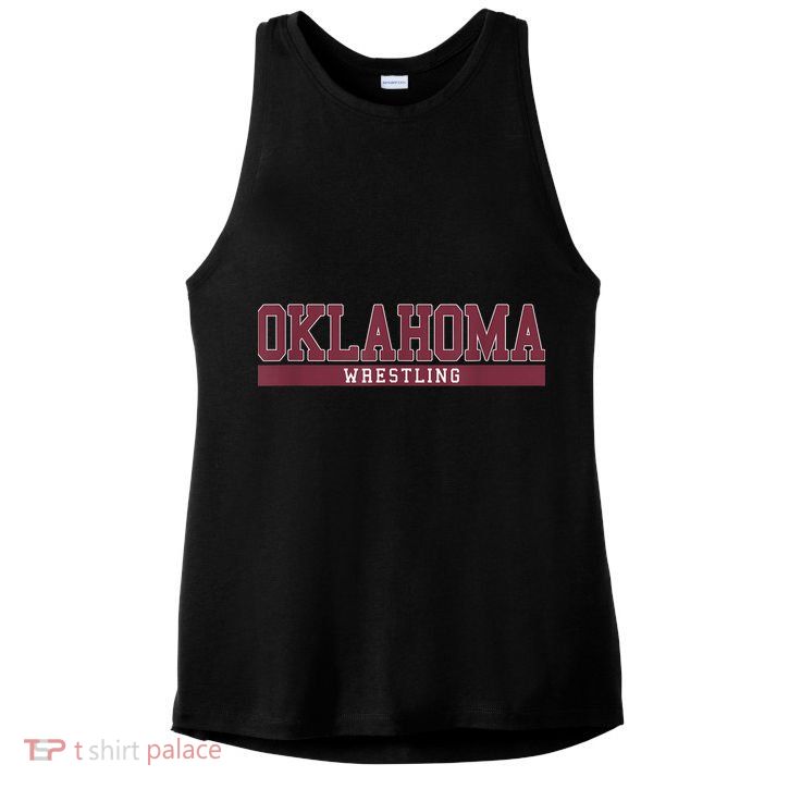 Oklahoma Wrestling Ladies PosiCharge Tri-Blend Wicking Tank