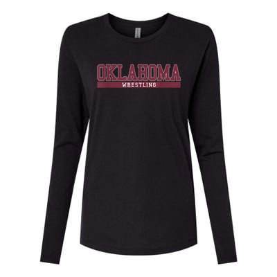 Oklahoma Wrestling Womens Cotton Relaxed Long Sleeve T-Shirt