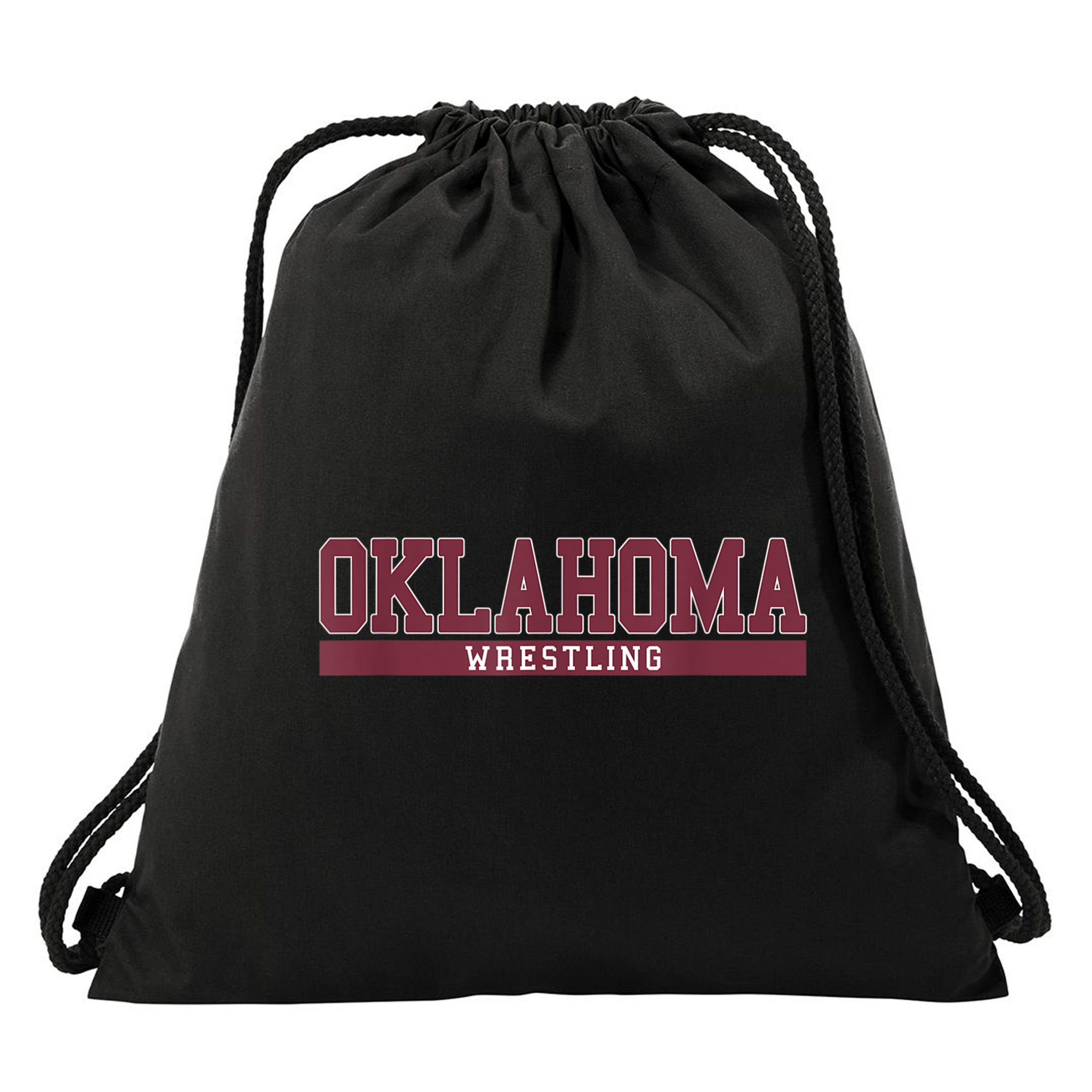 Oklahoma Wrestling Drawstring Bag