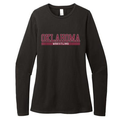 Oklahoma Wrestling Womens CVC Long Sleeve Shirt