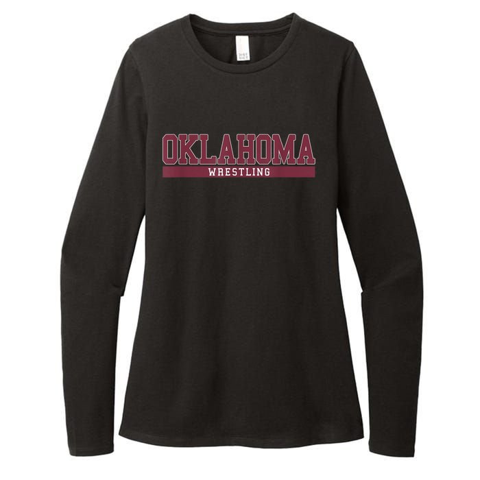 Oklahoma Wrestling Womens CVC Long Sleeve Shirt